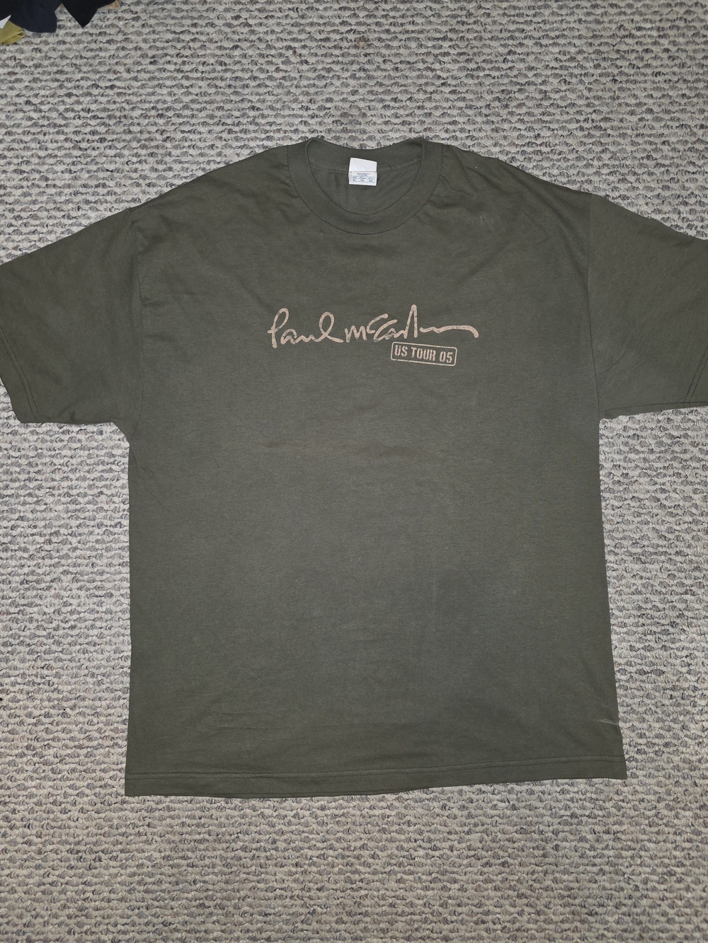 Anvil Olive Green Paul McCartney US Tour 05 Graphic Tee